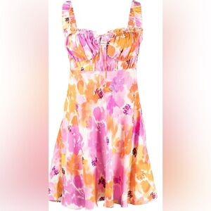 Nicholas Simie Watercolor Minidress
